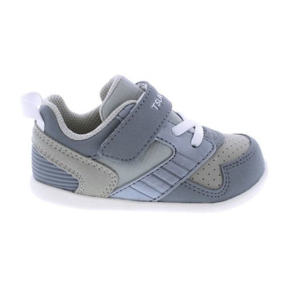 Tsukihoshi Gray and Light Gray Kids Sneakers